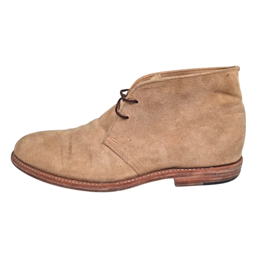 Heritage Boot Co. Hand‎ Crafted Leather Chukka Boots Mens 11D Tan Suede Shoes